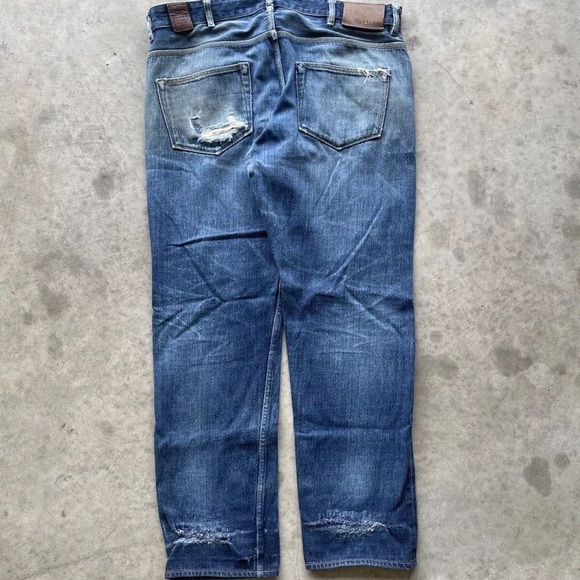 Railcar Fine Goods Selvedge Faded Denim Jeans - Picture 6 of 7
